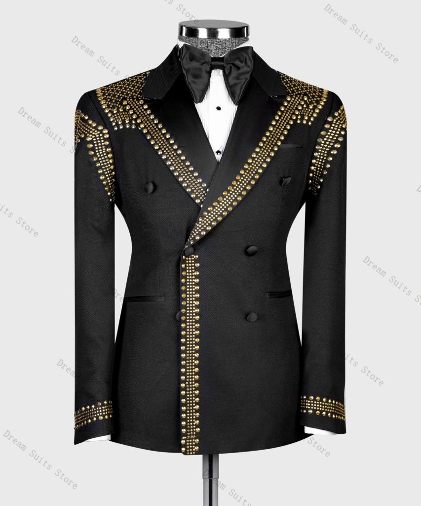 Men Formal Wear Office - Herrenanzug-Set, 2-teilig, Blazer + Hose, Hose,
