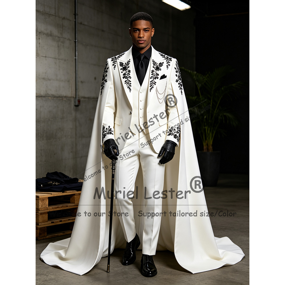 Men Formal Wear Pinterest - Handgefertigter Smoking-Anzug für Herren, Hochzeits-3-Teiler, luxuriöser