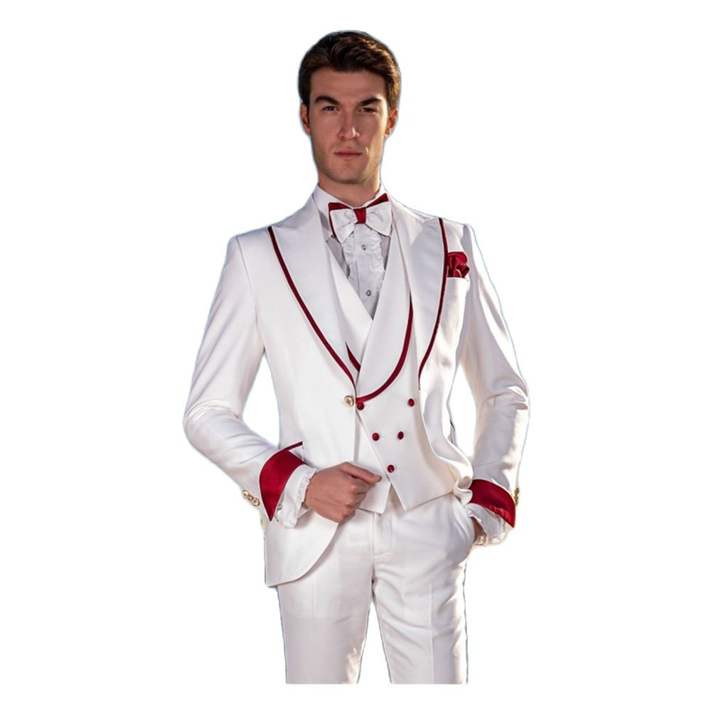 Men Formal Party Wear Dress - Nach Maß Weiß Männer Anzüge Hochzeit