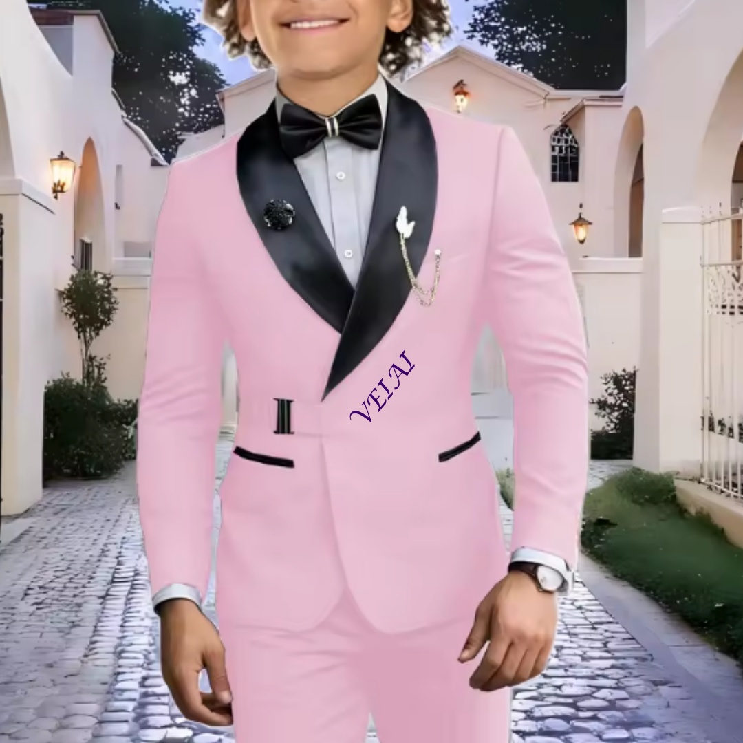 Mens Formal - Marineblaue Jungenanzüge, Hochzeitsanzüge für Kinder, 2-teilige