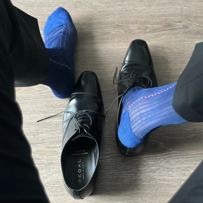 Men Formal Party Wear Dress - Herren Anzugsocken Blau Schwarz Formelle Kleidung