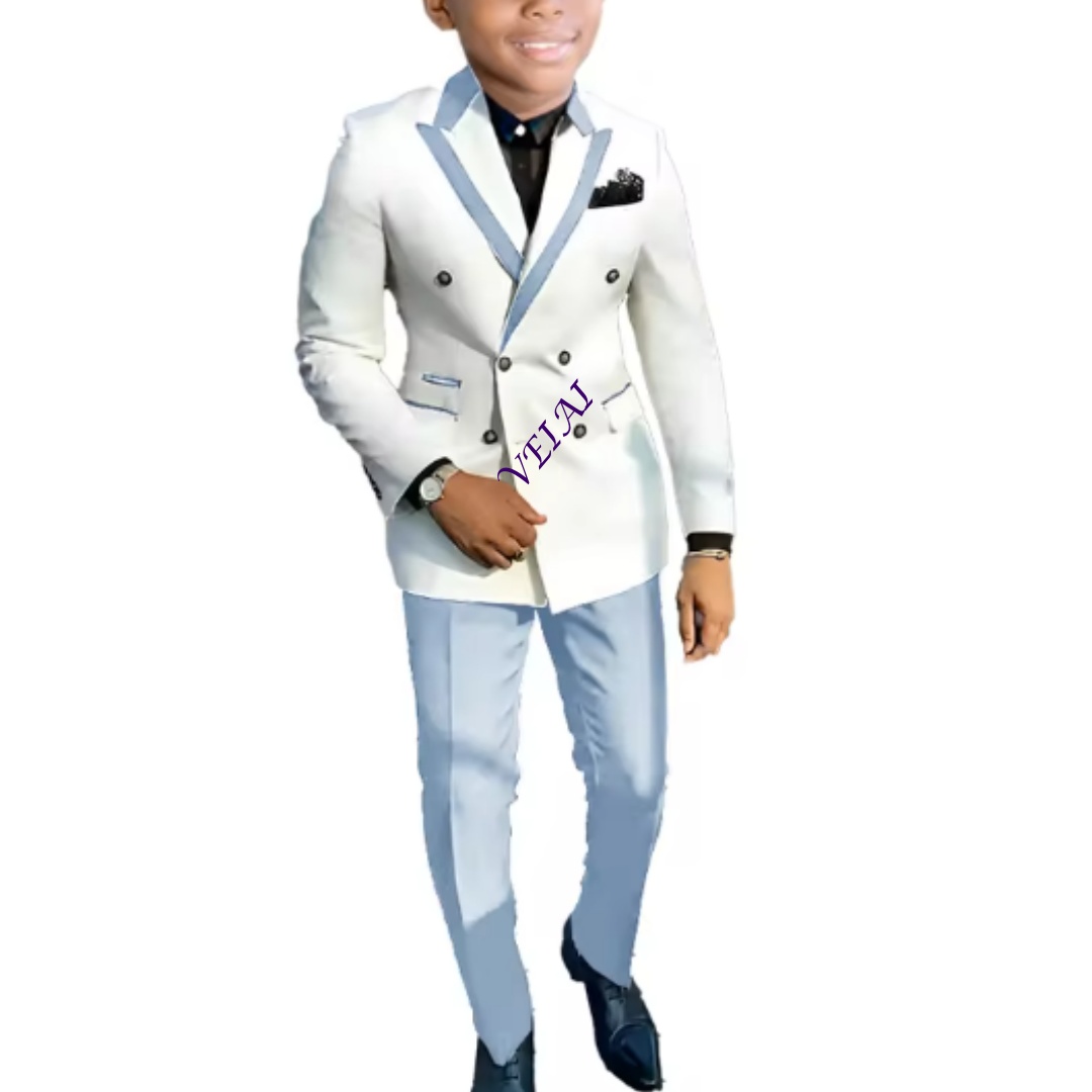 Mens Formal - Kinder-Hochzeitsoutfit: Jacke, Hose, Weste, Partykleid, Schalkragen,