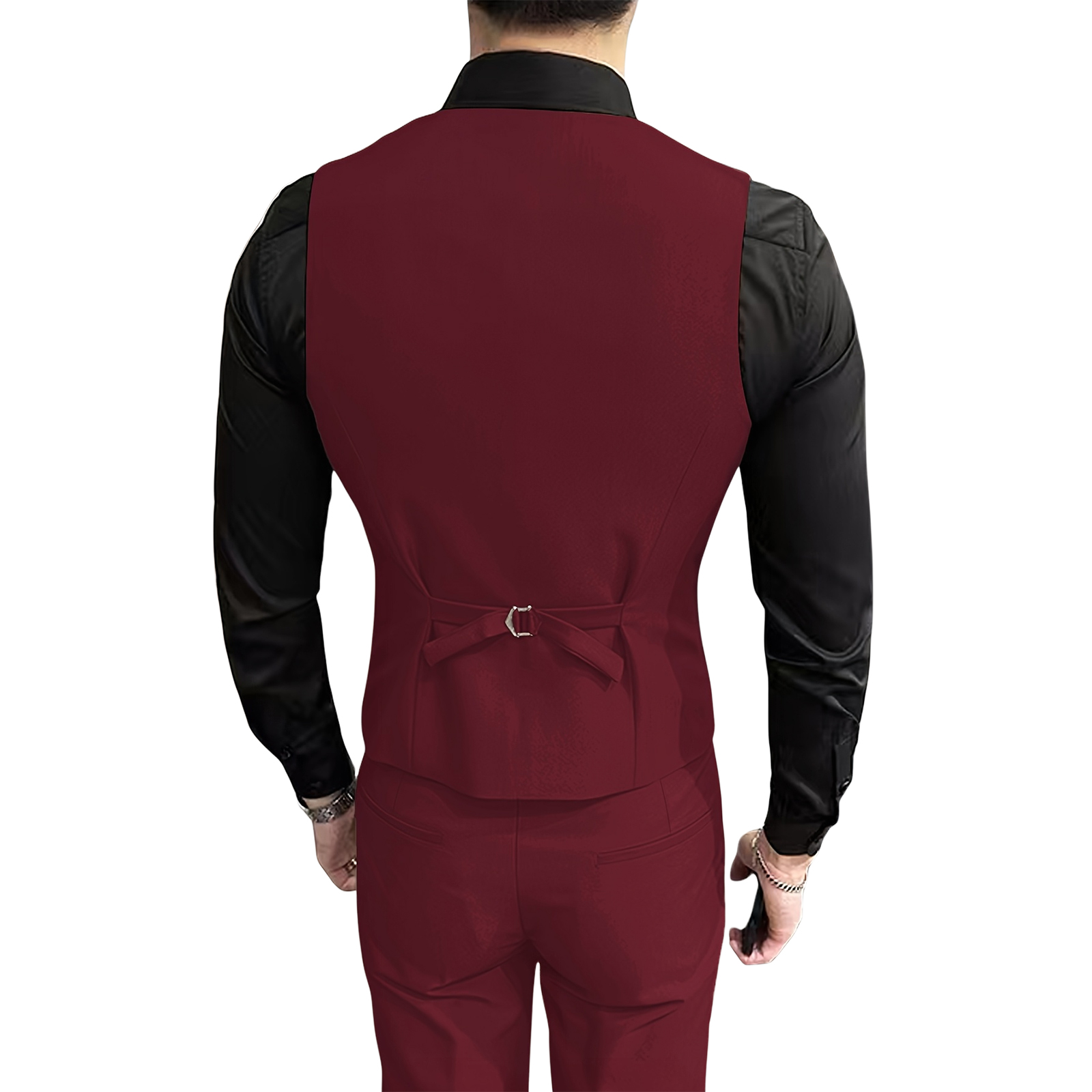 Herren Burgunderroter 2-Teilig – Men Formal Wear Outfits Bewertung und Preis