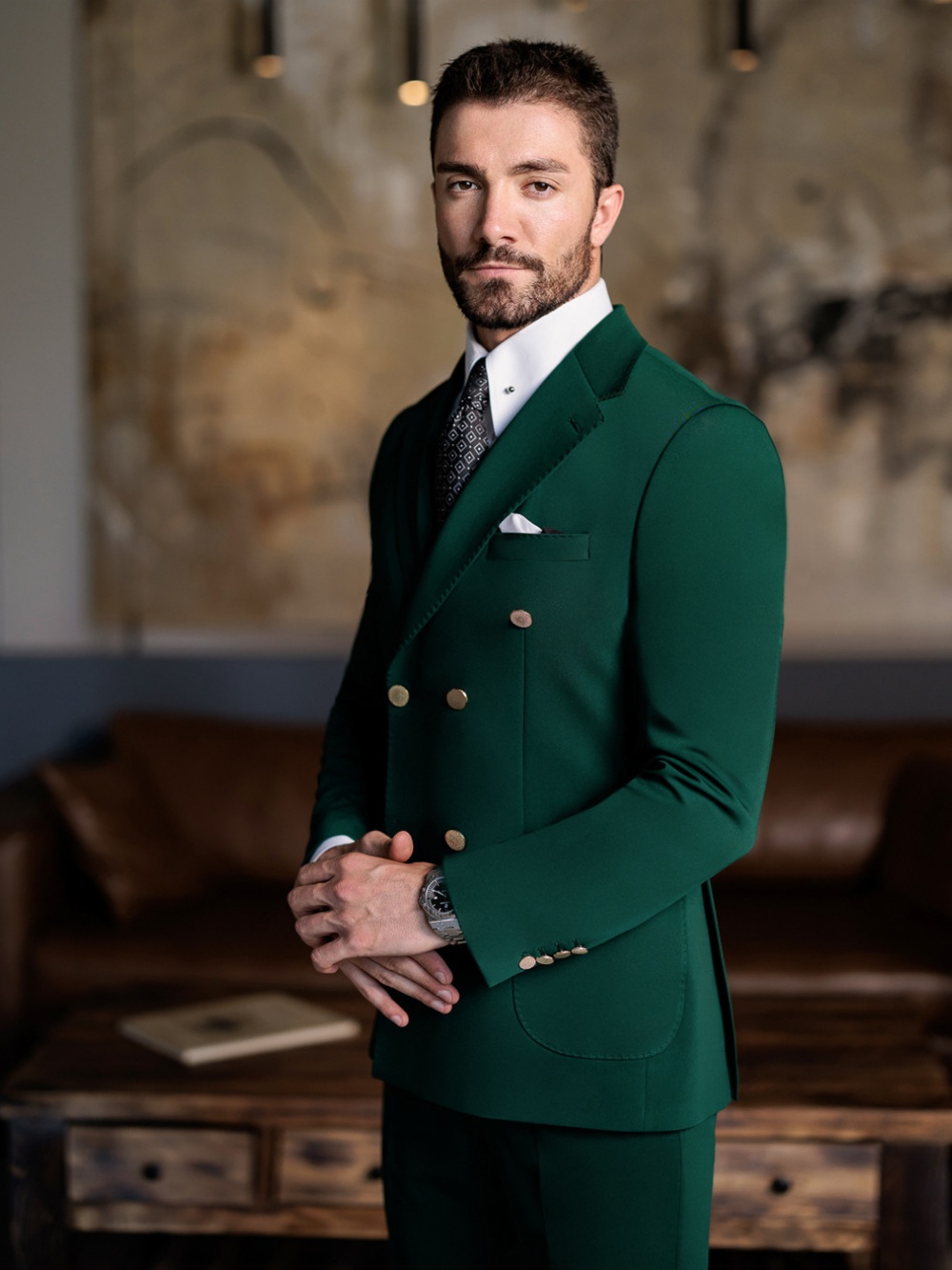 Grüner Formeller Slim-Fit Anzu – Elegant Formal Men'S Wear Bewertung und Preis