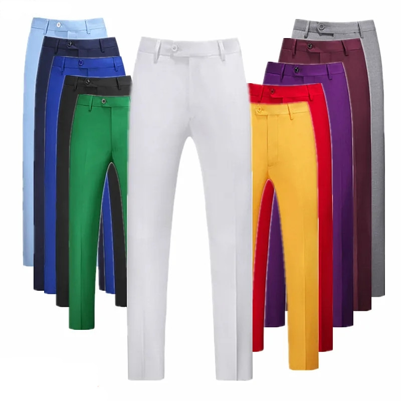 Einfarbige Herrenanzughose, Bü – Men Formal Wear Outfits Bewertung und Preis