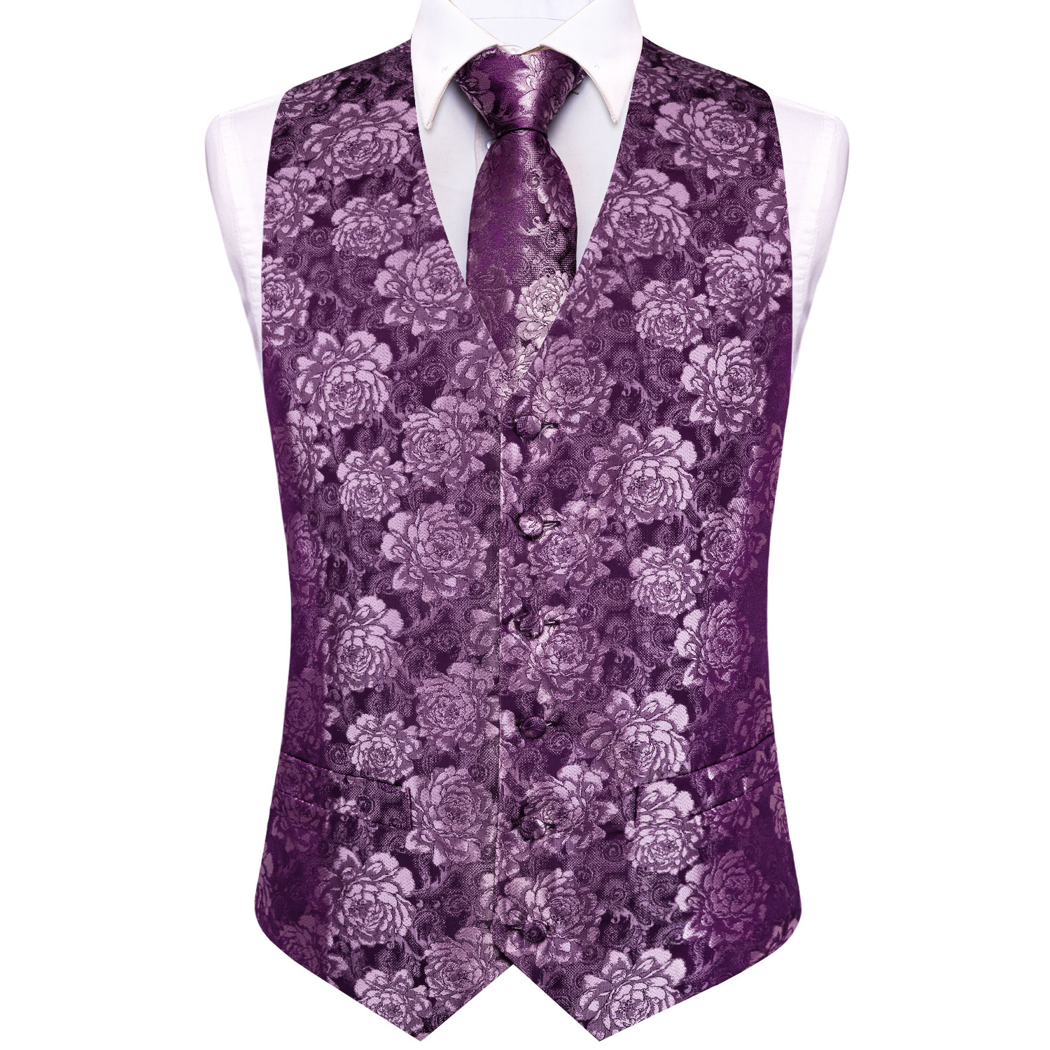 Lila Blumenmuster Herren Weste – Men Formal Wear Pinterest Bewertung und Preis