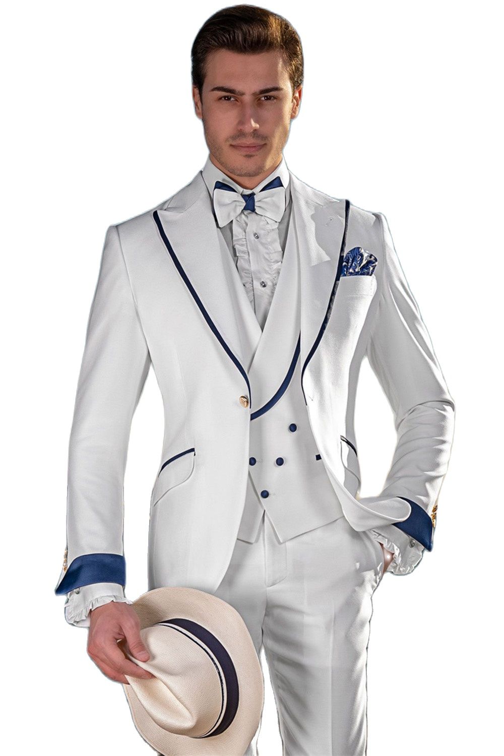 Nach Maß Weiß Männer Anzüge Ho – Men Formal Party Wear Dress Bewertung und Preis