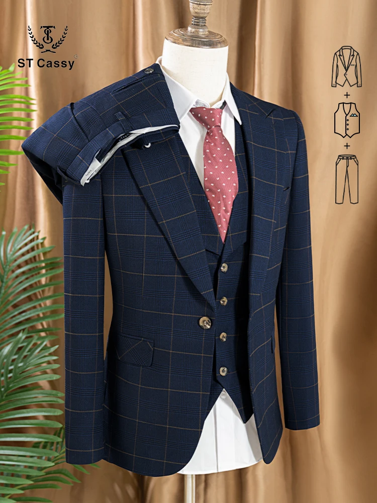Hochwertiges 3-teiliges Karier – Mens Formal Bewertung und Preis
