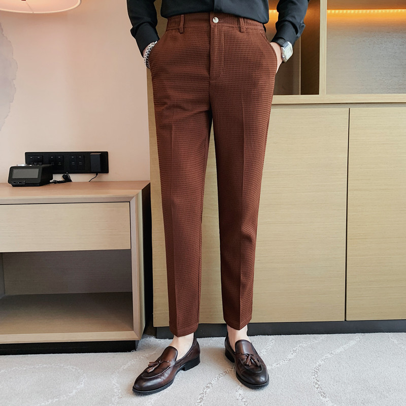 2024 herbst Neue Waffel Stretc – Men Formal Wear Pinterest Bewertung und Preis