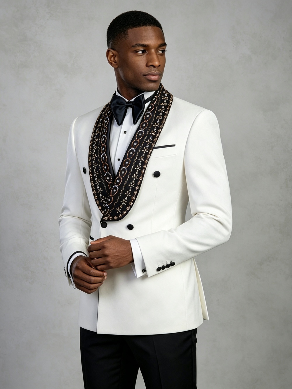 Doppelreihiger Herrenanzug mit – Men Formal Wear Outfits Bewertung und Preis