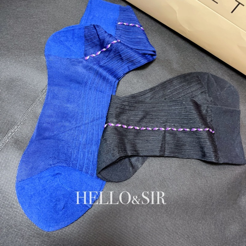 Herren Anzugsocken Blau Schwar – Men Formal Party Wear Dress Bewertung und Preis