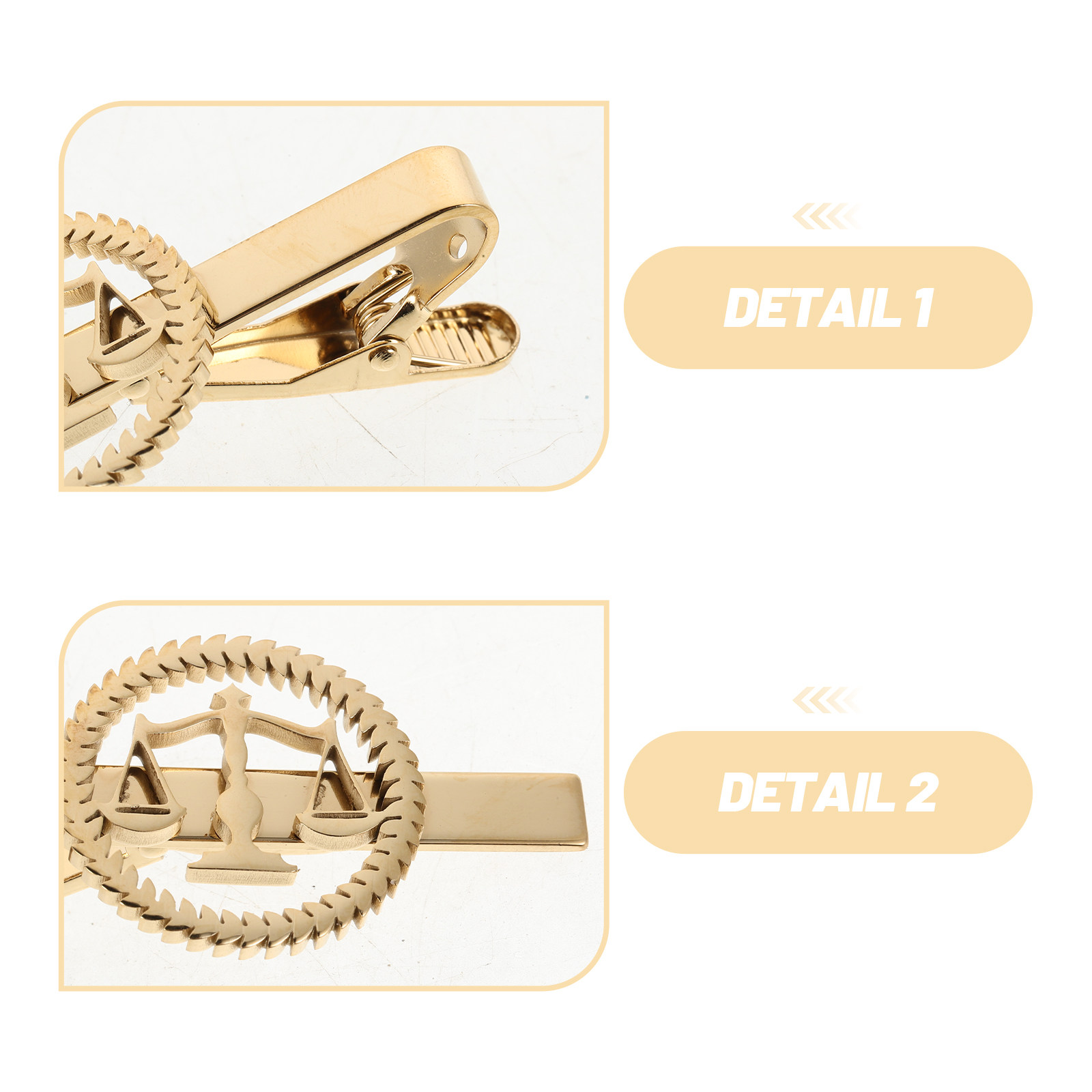 Libra-Krawattenklammer aus gol – Scale - Men Formals & Ethnic Wear Bewertung und Preis