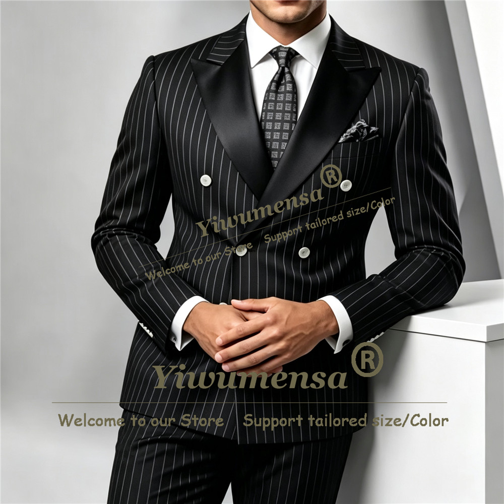 Herrenanzug mit Nadelstreifenm – Men Formal Wear Outfits Bewertung und Preis