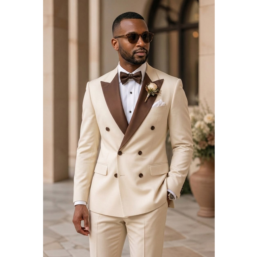 Herren Doppelreihiger Smoking  – Men Formal Wear Outfits Bewertung und Preis